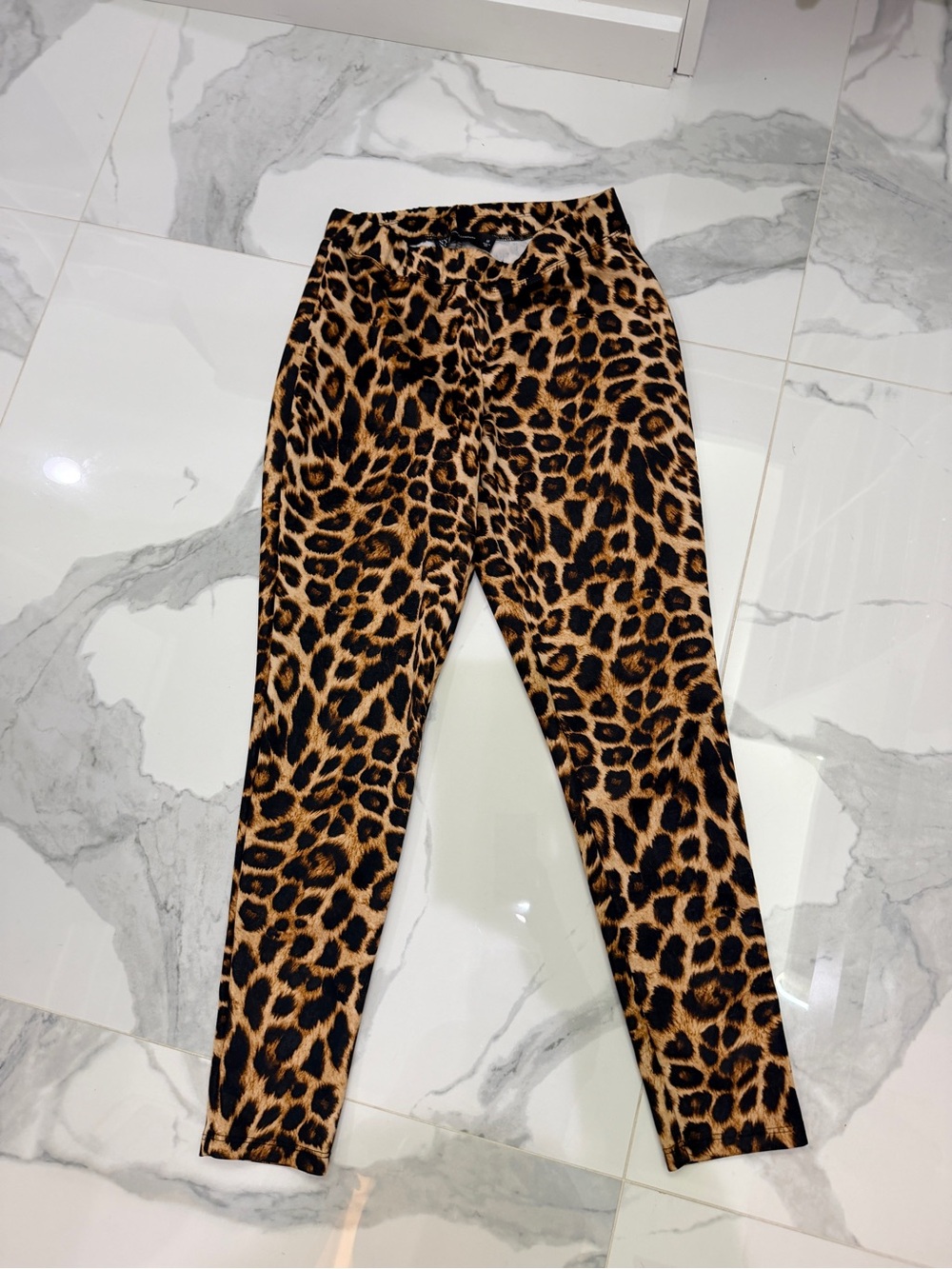 New York & Company Leopard Print Skinny Jeans - Brown & Black
